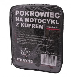 POKROWIEC MOTOCYKLOWY MORETTI S Z KUFREM