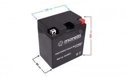 Akumulator 12v 10ah AGM (Gel) MB10L-BS Moretti