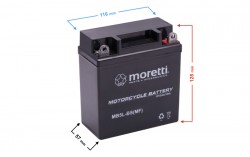 Akumulator 12v 5ah AGM (Gel) MB5L-BS Moretti