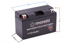 Akumulator 12v 7ah AGM (Gel) MT7B-BS Moretti