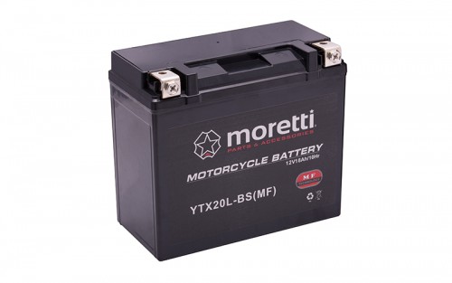 Akumulator 12v 20ah AGM (Gel) MTX20L-BS Moretti