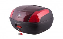 Kufer Moretti MR-889, 46 l., czerwony, czerwony odblask