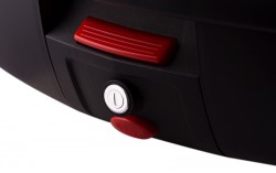 Kufer Moretti MR-889, 46 l., biały, czerwony odblask