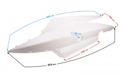 Obudowa boczna, prawa do skutera E-Max biała