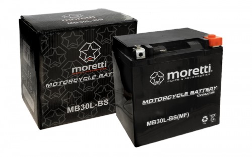 Akumulator AGM MB30L-BS 12V 30Ah Moretti