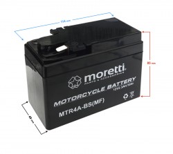 Akumulator AGM (Gel)MTR4A-BS Moretti