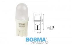 Żarówka BOSMA 12V 1*LED STANDARD T10 biała 6000K MAT (blister 2 szt.)