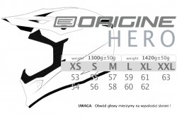 Kask ORIGINE HERO MX black-white matt XL