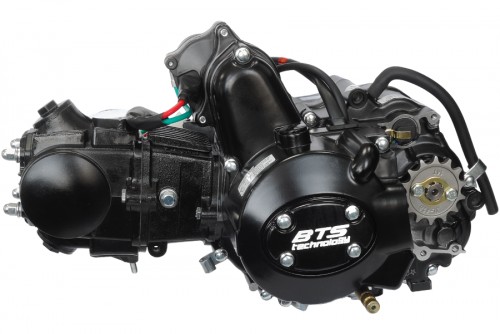 Silnik 70cc 4T poziomy z manualną skrzynią biegów do motoroweru, czarny, nowe pokrywy
