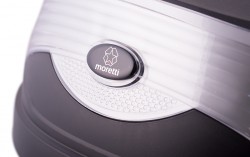 Kufer Moretti MR-808, 28 l, czarny, biały odblask