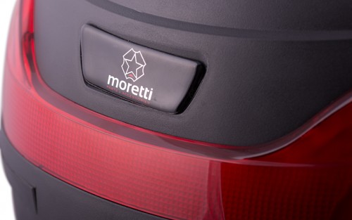 Kufer Moretti MR-866, 32 l., czarny, czerwony odblask