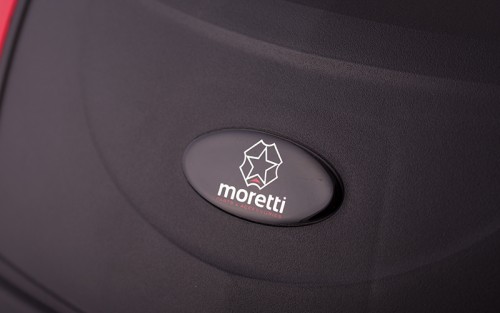 Kufer Moretti MR-889, 46 l., czarny, czerwony odblask