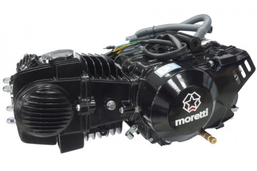 Silnik Moretti poziomy 1P56FMJ, 140cc 4T, 4-biegowy manual, czarny