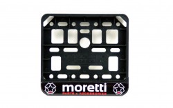 Ramka na tablicę rejestracyjną Moretti do motoroweru (doming)