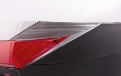 Kufer Moretti, MR-713, 30l, Biały, czerwony odblask