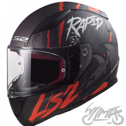 KASK MOTOCYKLOWY LS2 RAPID RAVEN FF353