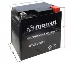 Akumulator Moretti AGM (Gel) MTZ8V