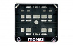 Ramka na tablice rejestracyjną Moretti do motocykla (doming)