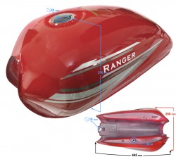 Zbiornik paliwa czerwony Ranger Classic E5